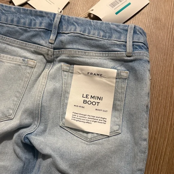 NWT FRAME DENIM LE MINI BOOT MID RISE JEANS